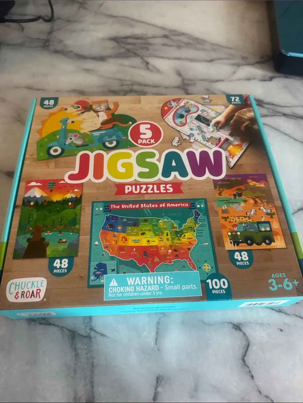 LEGO Classic 10696 + Chuckle & Roar 5 Puzzle Set Kids Toy Bundle